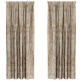 Vidaxl velvet gordijnen 2 st champagne 260 x 140 cm fluweel
