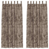 Vidaxl velvet gordijnen 2 pcs cappuccino 260 x 140 cm fluweel