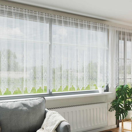 Vidaxl kantgordijn wit 140 x 400 cm polyester