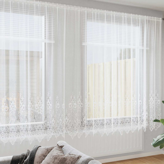Vidaxl kantgordijn wit 240x750cm polyester