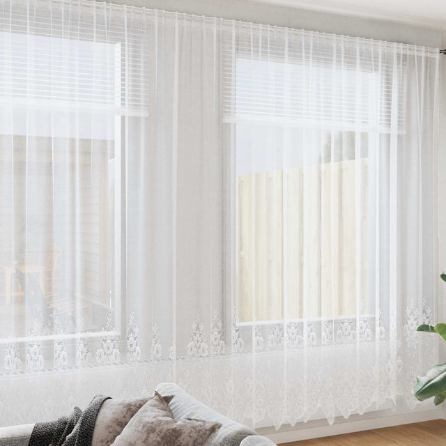Vidaxl kantgordijn wit 280 x 900 cm polyester