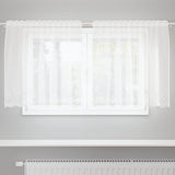 Vidaxl kantgordijn wit 100 x 150 cm polyester
