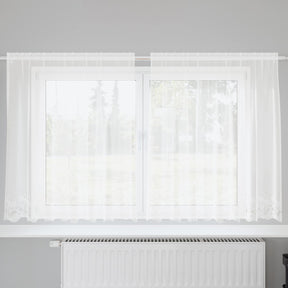 Vidaxl kantgordijn wit 140 x 200 cm polyester