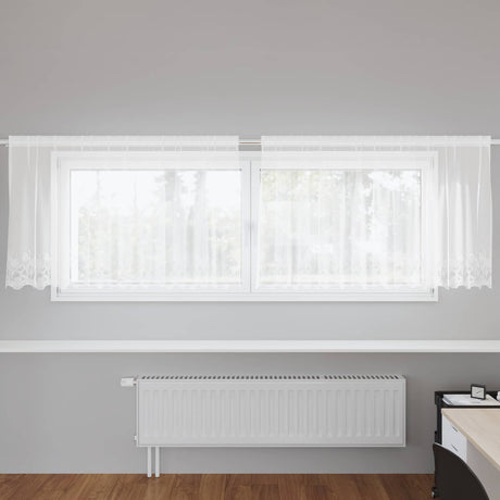 Vidaxl kantgordijn wit 120 x 300 cm polyester
