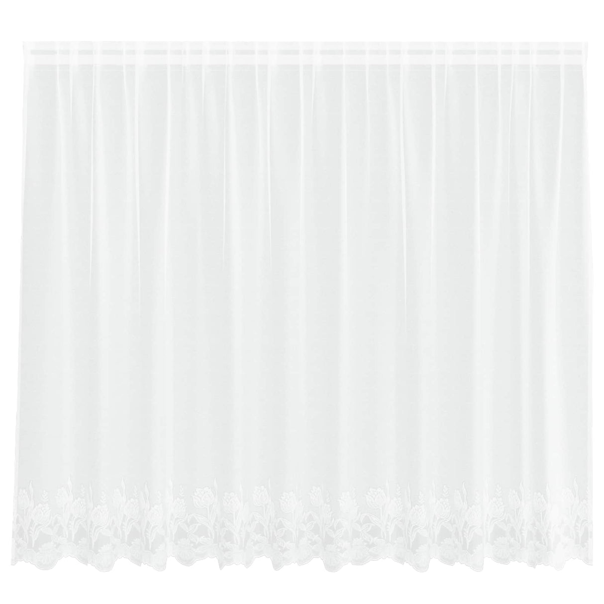 Vidaxl kantgordijn met gordijnen wit 300 x 140 cm polyester