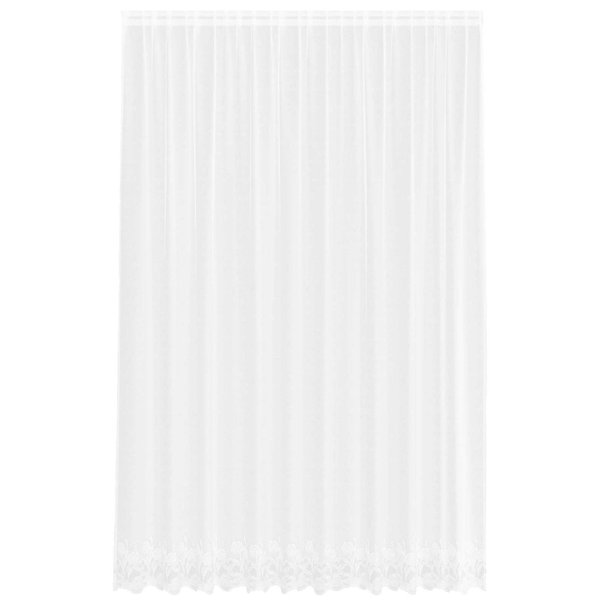 Vidaxl kantgordijn wit 300 x 300 cm polyester