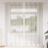 Vidaxl voile gordijn met gordijnen 2 pcs crème 225 x 140 cm polyester