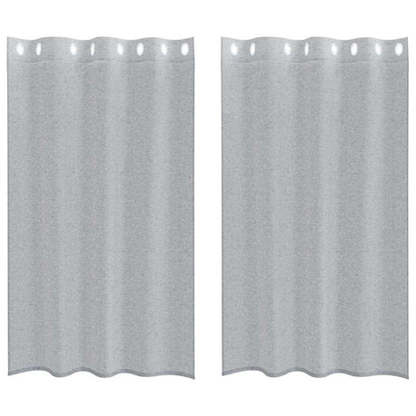 Vidaxl voile gordijn 2 pcs donkergrijs 175 x 140 cm polyester