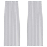 Vidaxl voile gordijn 2 st lichtgrijs 245 x 140 cm polyester
