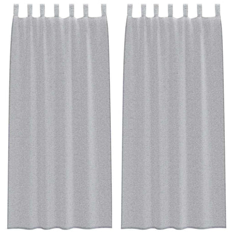 Vidaxl voile gordijn 2 pcs donkergrijs 260 x 140 cm polyester