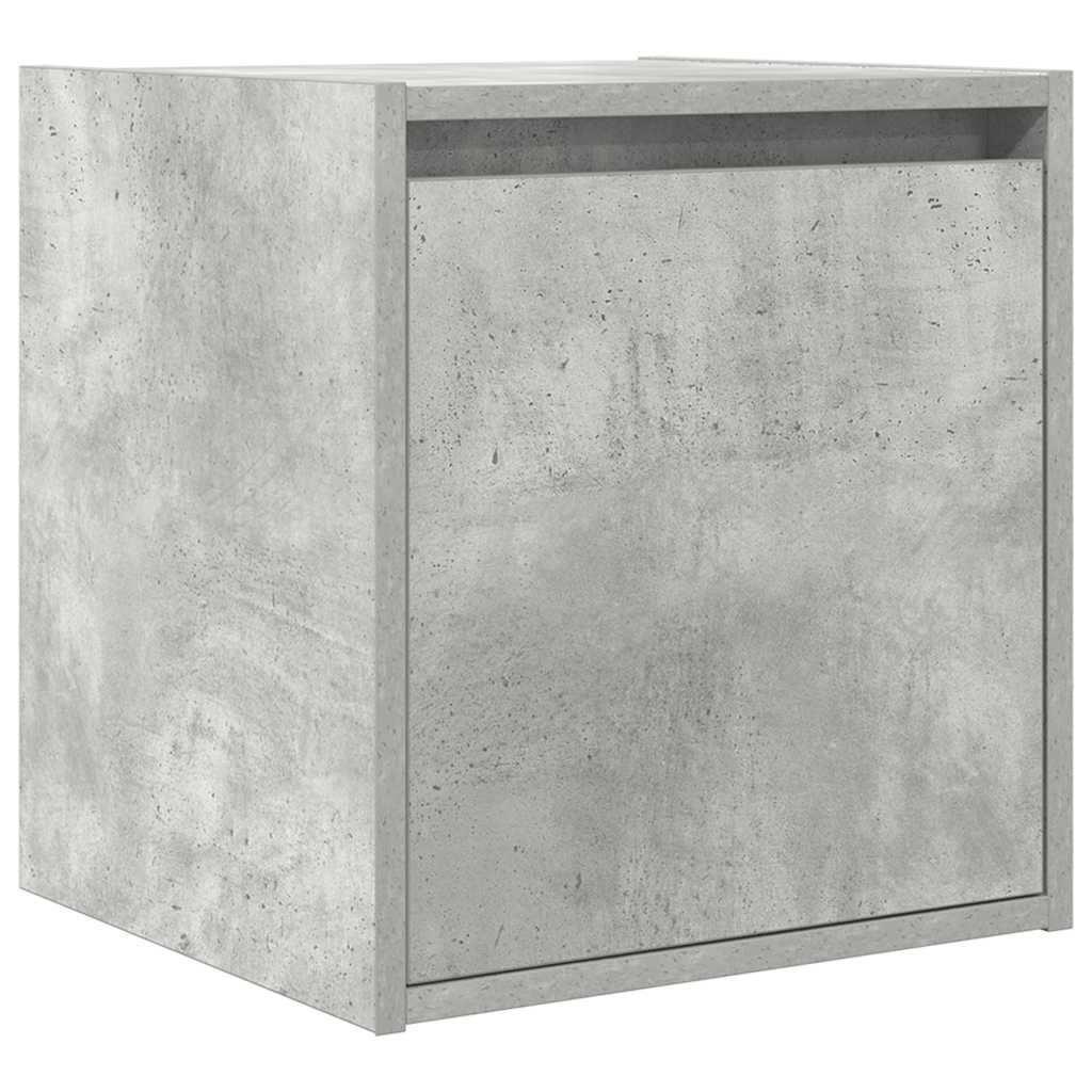 Vidaxl nachtkastje wandgemonteerd 38x34x40 cm betongrijs