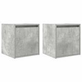 Vidaxl nachtkastjes 2 st wandgemonteerd 38x34x40 cm betongrijs