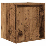 Vidaxl nachtkastje wandgemonteerd 38x34x40 cm oud houtkleurig