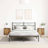 Vidaxl nachtkastjes wandgemonteerd 2 st 38x34x40 cm oud houtkleurig