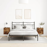 Vidaxl nachtkastjes 2 st wandgemonteerd 38x34x40 cm gerookt eikenkleur