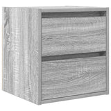 Vidaxl nachtkastje wandgemonteerd 38x34x40 cm grijs sonoma eikenkleur