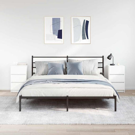 Vidaxl nachtkastjes met 3 lades 2 st 39x35x65 cm wit