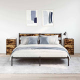 Vidaxl nachtkastjes met 3 lades 2 st 39x35x65 cm gerookt eikenkleurig