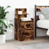 Vidaxl nachtkastjes met 2 lades 2 st 38x34x80 cm gerookt eikenkleurig