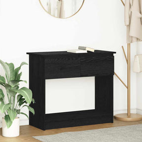Vidaxl wandtafel met lades 85,5x38,5x74,5 cm zwart