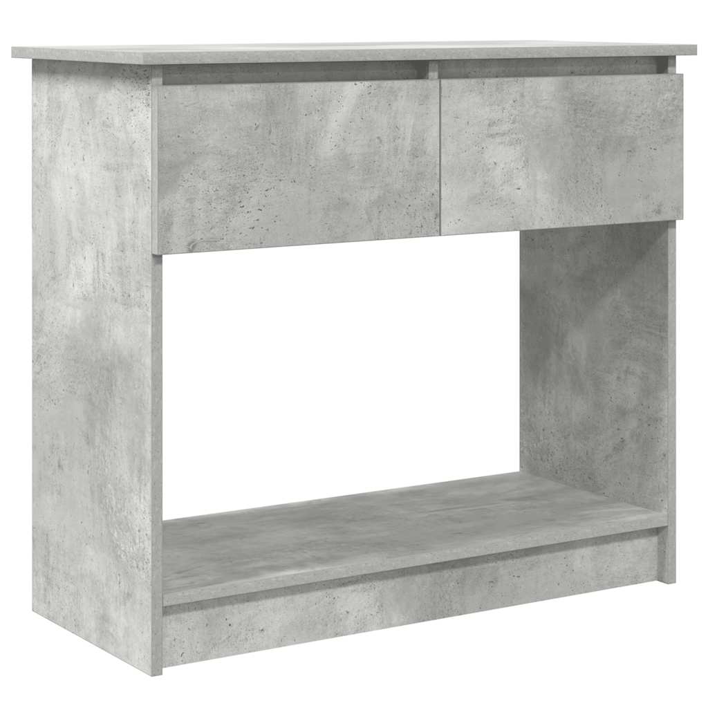 Vidaxl wandtafel met lades 85,5x38,5x74,5 cm betongrijs