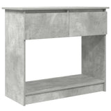 Vidaxl wandtafel met lades 85,5x38,5x74,5 cm betongrijs