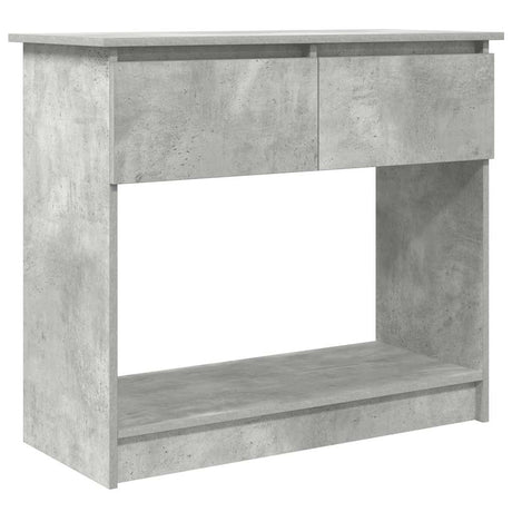 Vidaxl wandtafel met lades 85,5x38,5x74,5 cm betongrijs