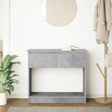 Vidaxl wandtafel met lades 85,5x38,5x74,5 cm betongrijs