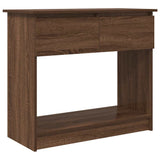 Vidaxl wandtafel met lades 85,5x38,5x74,5 cm bruin eikenkleurig