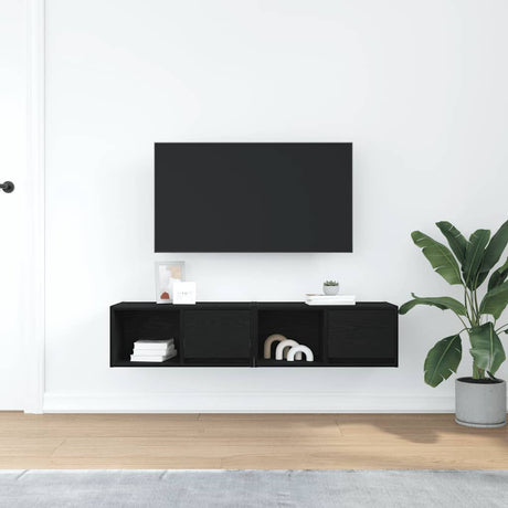 Vidaxl tv-kasten 60x31x25,5 cm spaanplaat zwart eikenkleurig