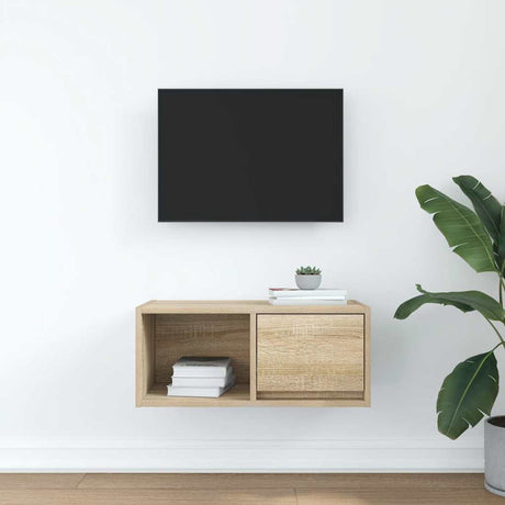 Vidaxl tv-meubel 60x31x25,5 cm bewerkt hout sonoma eikenkleurig