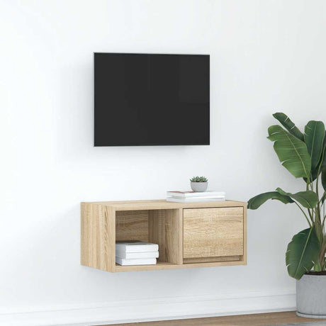 Vidaxl tv-meubel 60x31x25,5 cm bewerkt hout sonoma eikenkleurig