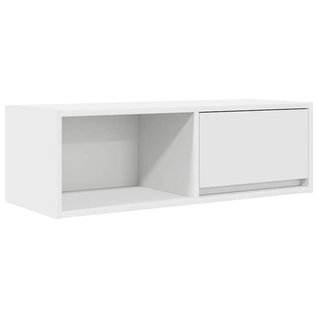 Vidaxl tv-meubel 80x31x25,5 cm bewerkt hout wit