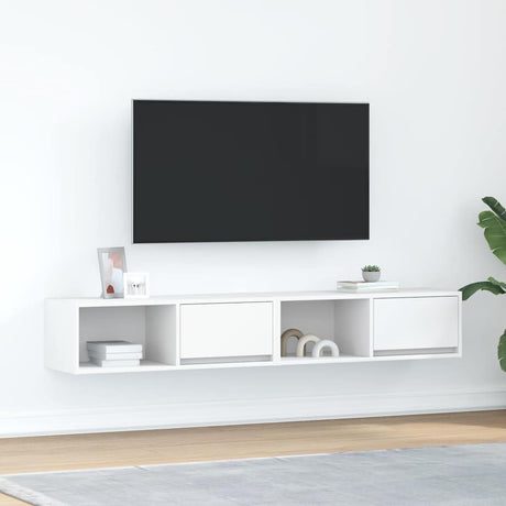 Vidaxl tv-meubelen 2 st 80x31x25,5 cm bewerkt hout wit
