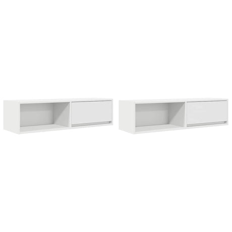 Vidaxl tv-meubelen 2 st 100x31x25,5 cm bewerkt hout wit