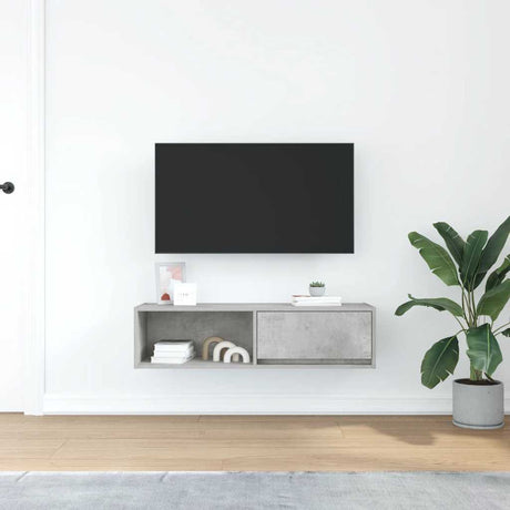 Vidaxl tv-meubel 100x31x25,5 cm bewerkt hout betongrijs