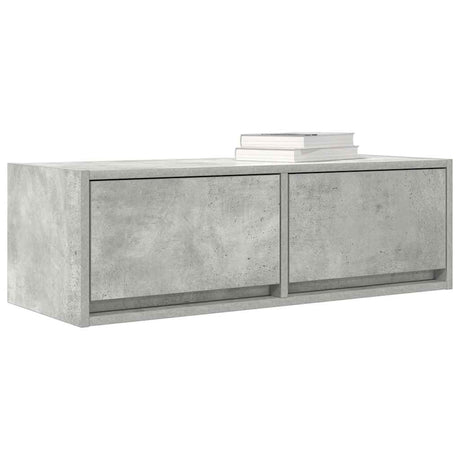 Vidaxl tv-meubel 80x31x25,5 cm bewerkt hout betongrijs