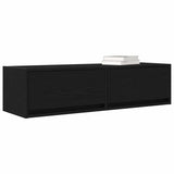 Vidaxl tv-kast 100 x 31 x 25,5 cm zwart eiken bewerkt hout