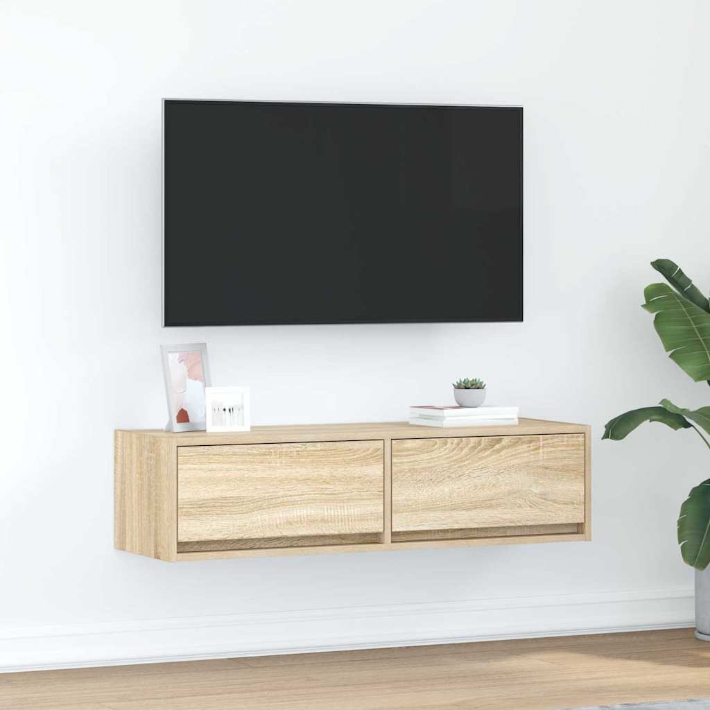Vidaxl tv-kast 100 x 31 x 25,5 cm sonoma eiken bewerkt hout