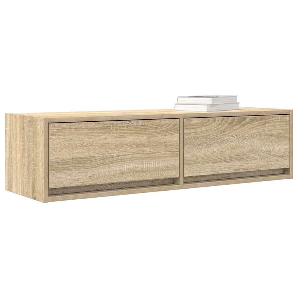 Vidaxl tv-kast 100 x 31 x 25,5 cm sonoma eiken bewerkt hout