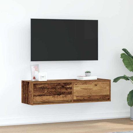 Vidaxl tv-kast 100 x 31 x 25,5 cm oud hout bewerkt hout