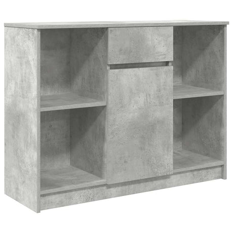 Vidaxl dressoir met lade 101x35x76 cm spaanplaat betongrijs