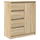 Vidaxl dressoir met lades 71x35x84 cm spaanplaat sonoma eikenkleurig