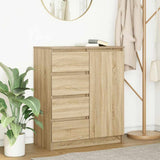 Vidaxl dressoir met lades 71x35x84 cm spaanplaat sonoma eikenkleurig