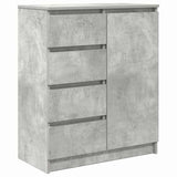Vidaxl dressoir met lades 71x35x84 cm spaanplaat betongrijs