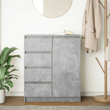 Vidaxl dressoir met lades 71x35x84 cm spaanplaat betongrijs