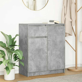 Vidaxl dressoir met lade 71x35x84 cm spaanplaat betongrijs