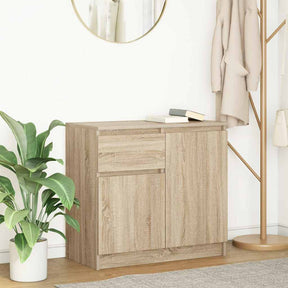 Vidaxl dressoir met lade 71x35x65 cm spaanplaat sonoma eikenkleurig