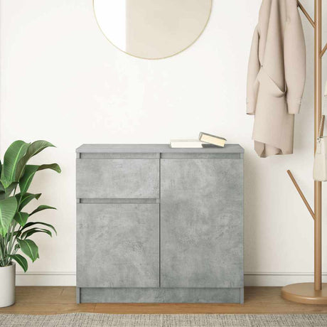 Vidaxl dressoir met lade 71x35x65 cm spaanplaat betongrijs