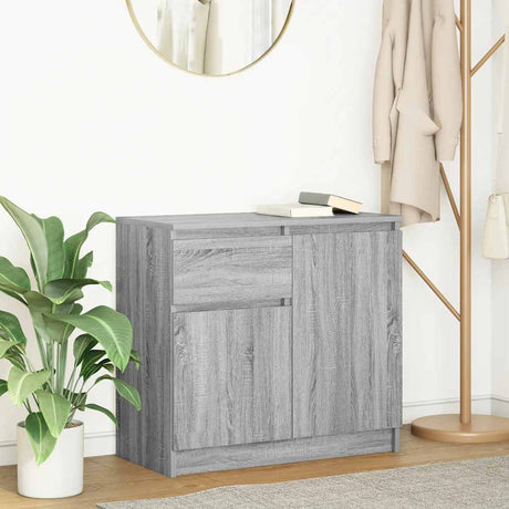 Vidaxl dressoir met lade 71x35x65 cm spaanplaat grijs sonoma